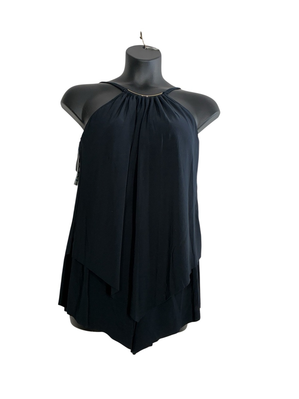 Chico's magic suit Black Swim Romper One-Piece New